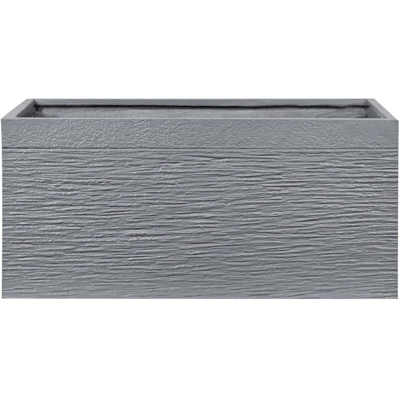 Beliani Blumenkübel Myra 80 Cm Grau