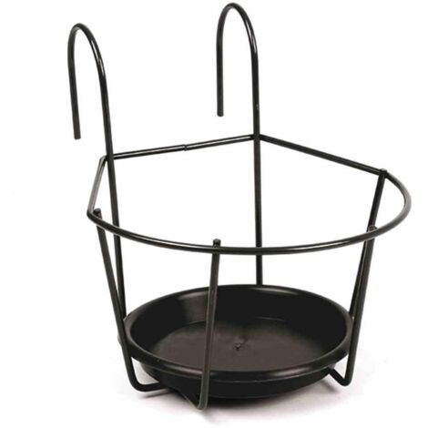 JARDIFER Blumentopfhalter schwarz Ø 16 cm zum Einhängen