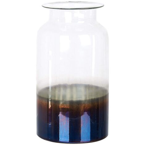 Blumenvase BHATURE Glas 27 cm Bunt