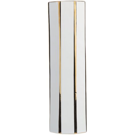 Blumenvase ESTELLA Keramik 40 cm Weiß