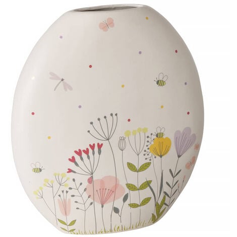 BOLTZE GRUPPE Blumenvase FLORINA, Blumenmuster, 31 cm