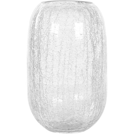 Blumenvase KYRAKALI Glas 28 cm Transparent