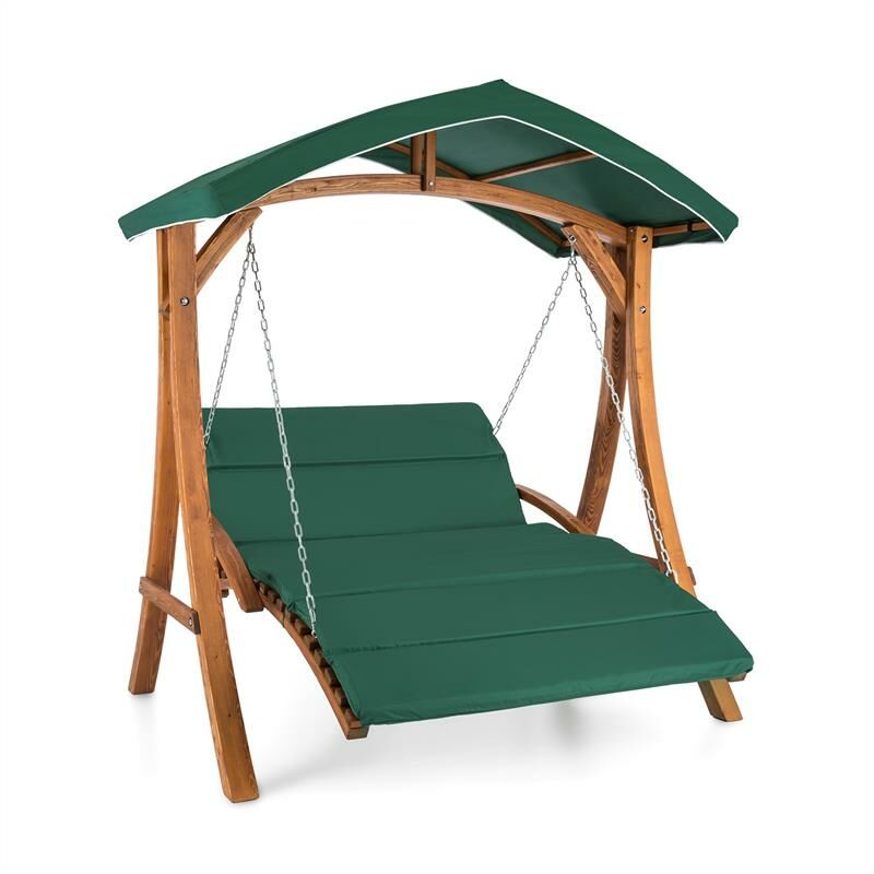

Aruba Columpio de jardín Hollywood de madera maciza 130 cm 2 asientos