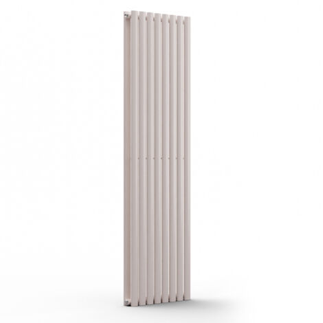 Blumfeldt Badheizkörper, Design Heizkörper Flach, Sparsamer Flachheizkörper Vertikal, 1472 Watt Warmwasser Wandheizkörper für Badezimmer & Wohnzimmer, Leiser Vertikal Heizkörper mit Thermostat