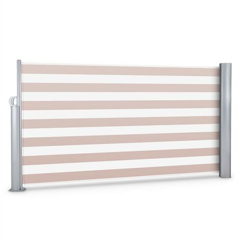 Blumfeldt Bari 316 Cortavientos Toldo lateral 300x160cm Aluminio Blanco crema