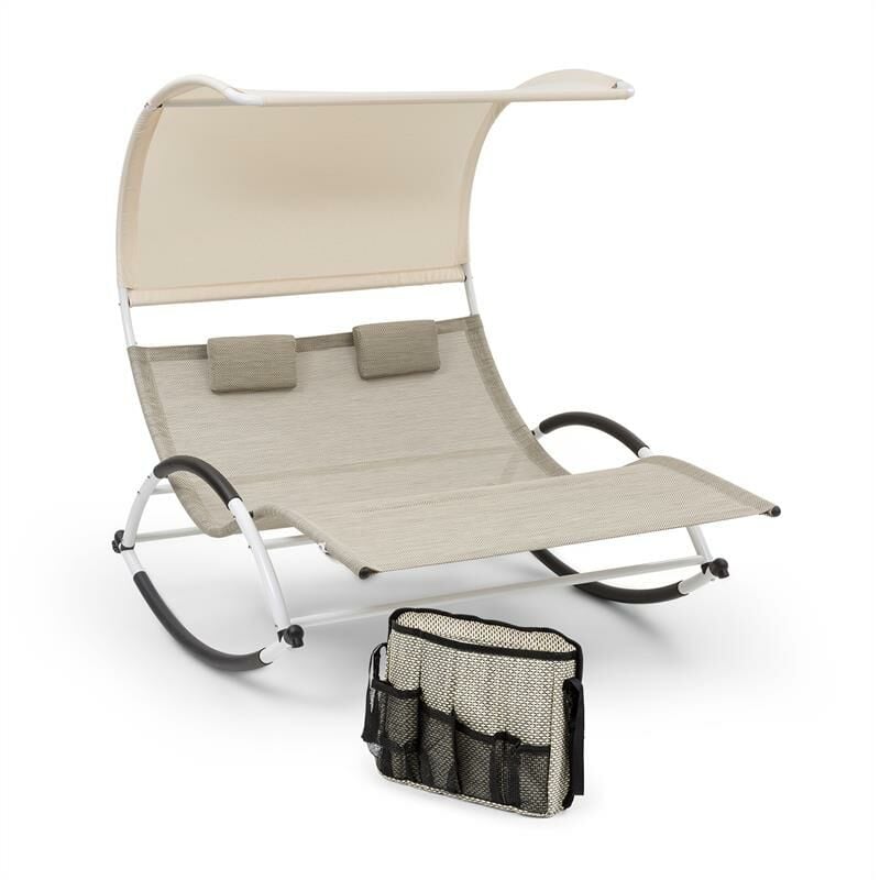 

feldt Brentwood juego de tumbona mecedora y bolsa ondeada ComfortMesh - Blum