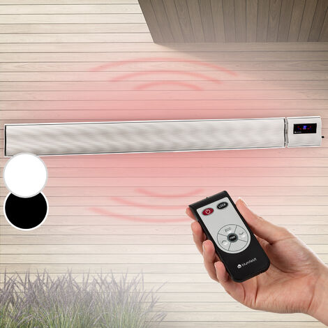 Blumfeldt Calefactor radiante de infrarrojos Cosmic Beam Plus, 2400W, IP44, mando a distancia