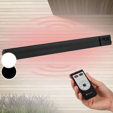Blumfeldt Calefactor radiante de infrarrojos Cosmic Beam Plus XXL, 3000W, IP44, mando a distancia - Negro