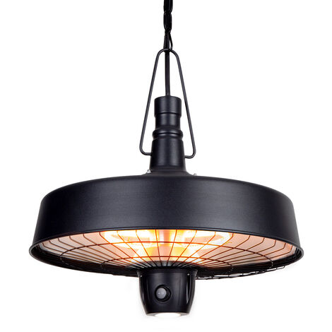Blumfeldt Camden Heat Deluxe - Stufa a infrarossi da soffitto, LED, IP24, 2500W