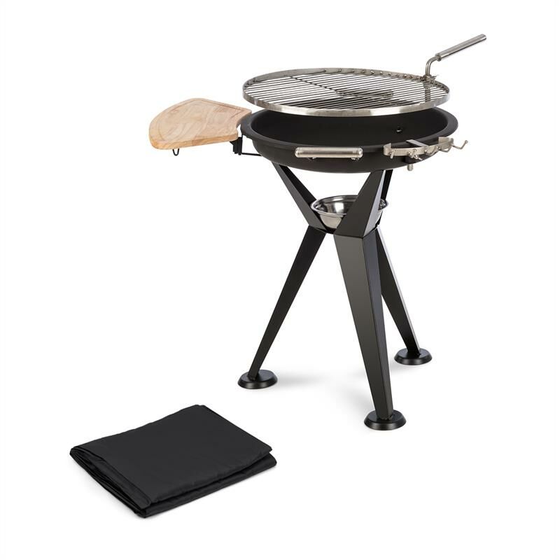 

Caruso brasero Ø 58 cm parrilla Ø 55 cm protección contra la intemperie acero negro