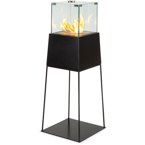 Blumfeldt Cheminee Bioetanol, Cheminée Bioéthanol pour l'Intérieur et l'Exterieur, Cheminée au Bioéthanol avec une Durée de Combustion de 1,5 Heures, Inodore et Sans Fumée, Cheminee Ethanol Portable