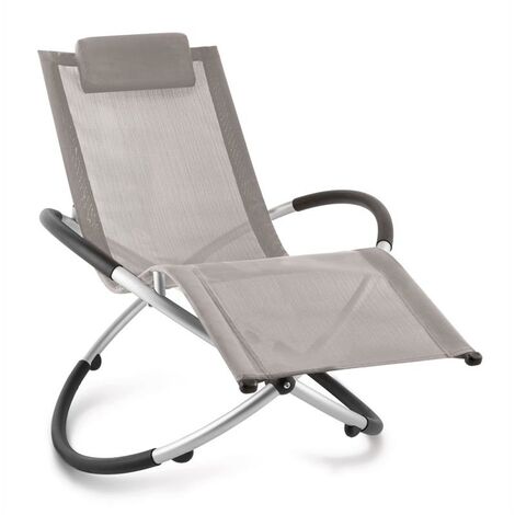 Blumfeldt Chilly Billy Gartenliege Liegestuhl Relaxliege Aluminium taupe