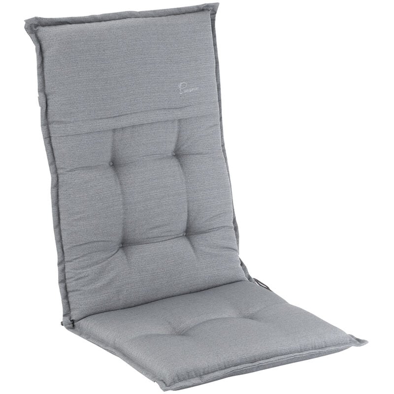 

Coburg Cojín acolchado Cojín de exterior para sillas con respaldo alto Silla de jardín Poliéster 53x117x9cm
