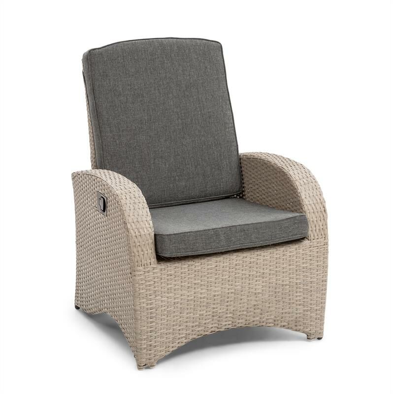 Comfort Siesta Sessel verstellbare Rückenlehne hellgrau