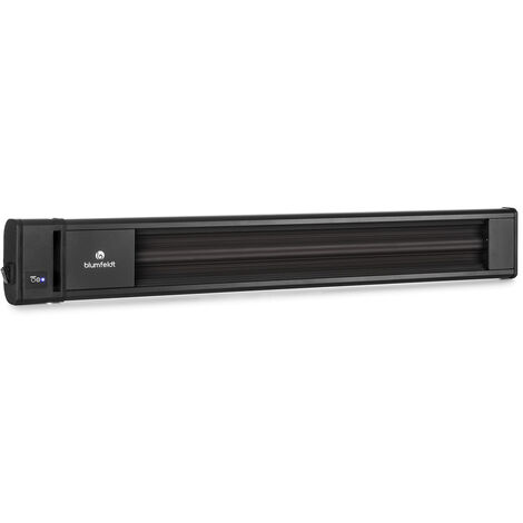 blumfeldt Cosmic Beam Estufa exterior 1800W IP24 Mando a distancia Negra