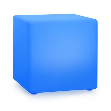 Blumfeldt – Cube lumineux Shinecube XL 16 couleurs LED – Étanche IP68 pour extérieur – Autonomie 5 à 15 heures – Télécommande incluse