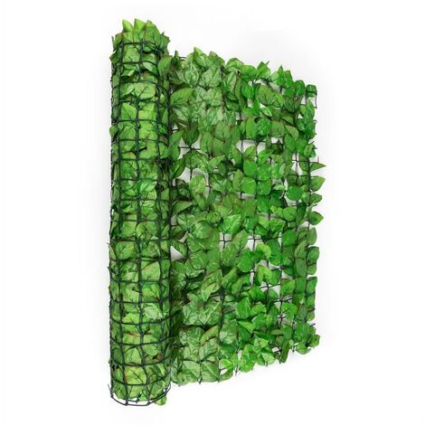 Blumfeldt Fency Bright Leaf valla de protección visual y anti viento 300x100 cm haya verde claro
