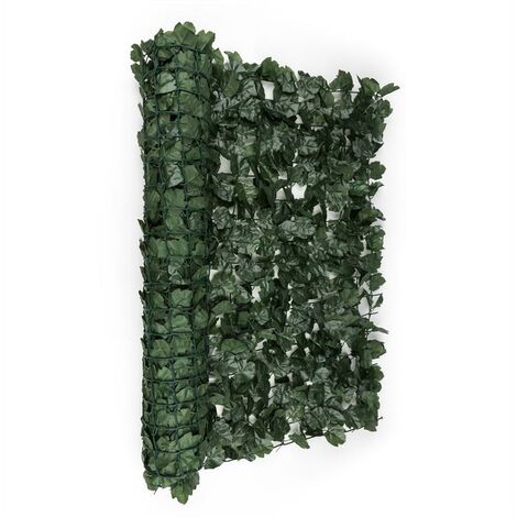 Blumfeldt Fency Dark Ivy - Clôture brise-vue en imitation lierre de 300x150 cm pour balcon, terrasse, jardin - vert foncé - Vert Foncé - Vert Foncé