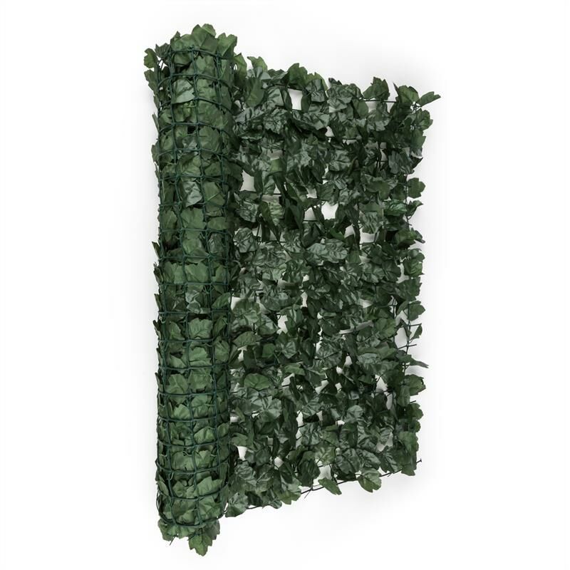 Blumfeldt - Fency Dark Ivy - Clôture Brise-Vue en Imitation Lierre de 300x100 cm pour Balcon, terrasse, Jardin - Vert foncé - Vert Forêt