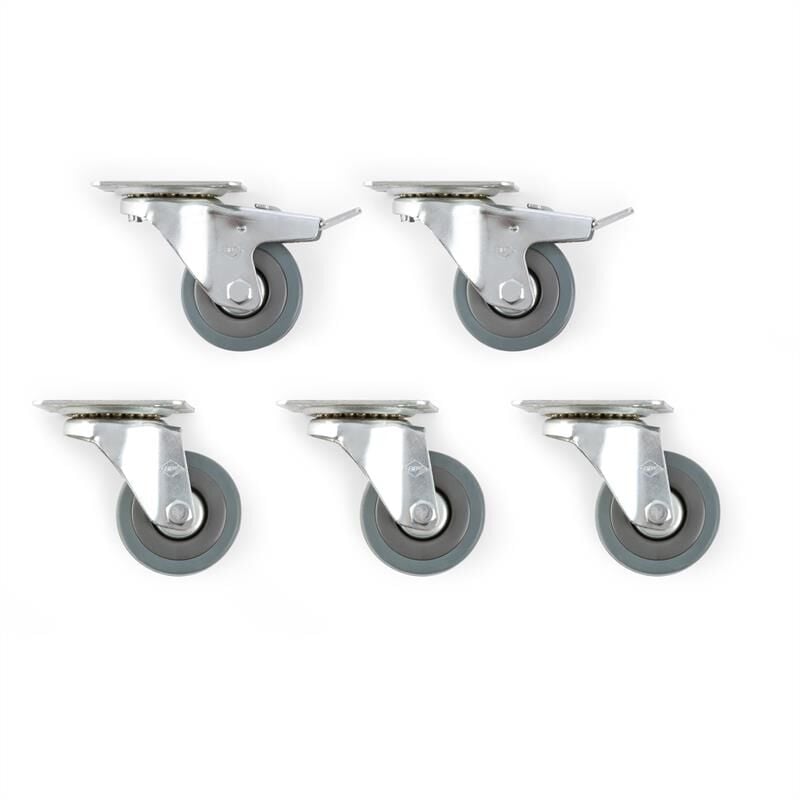 Hiddensee Roulettes avec frein pour cabines de plage 500kg max.