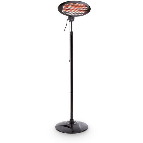 Blumfeldt Hot Roddy Chauffage d'appoint infrarouge quartz 3 niveaux 2000W
