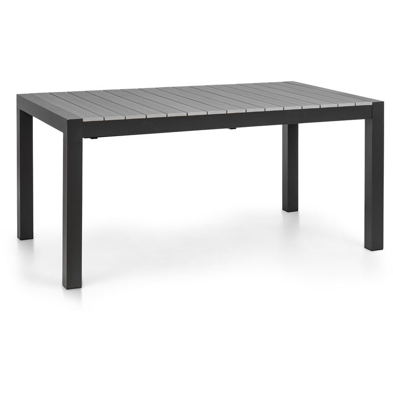

Blumfeldt - Menorca Expand Mesa de jardín 163 x 95 cm Aluminio Polywood Antracita