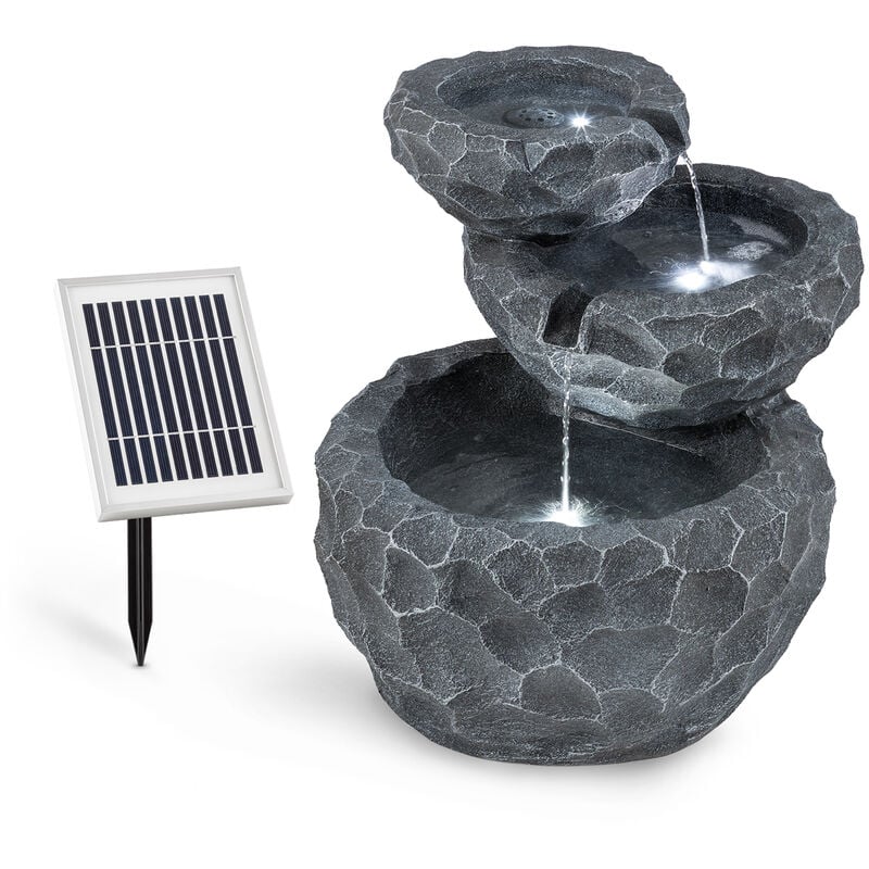 Blumfeldt - Murach Fuente de cascada Funcionamiento con bater�a 2 kW Panel solar 3 LEDs