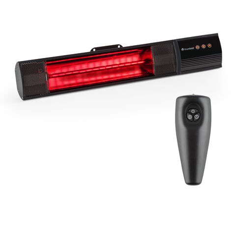 Blumfeldt Nitro Radiatore da Terrazza a Infrarossi Tubi in Oro 1500W IP55 Alluminio