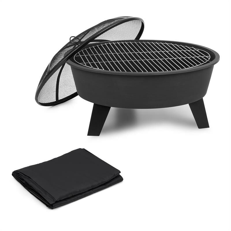 

Nolana brasero Ø 73 cm parrilla Ø 64 cm protección contra la intemperie acero negro
