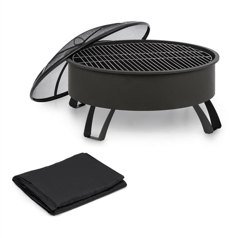 

Oreos Brasero Ø75cm | Ø68cm Parrilla Funda protectora Acero Negro