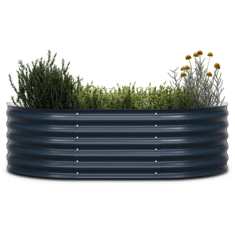 Blumfeldt - potager surélevé High Grow Extended en acier galvanisé - Idéal pour jardin, protection contre la rouille et le gel, montage facile, 150 x