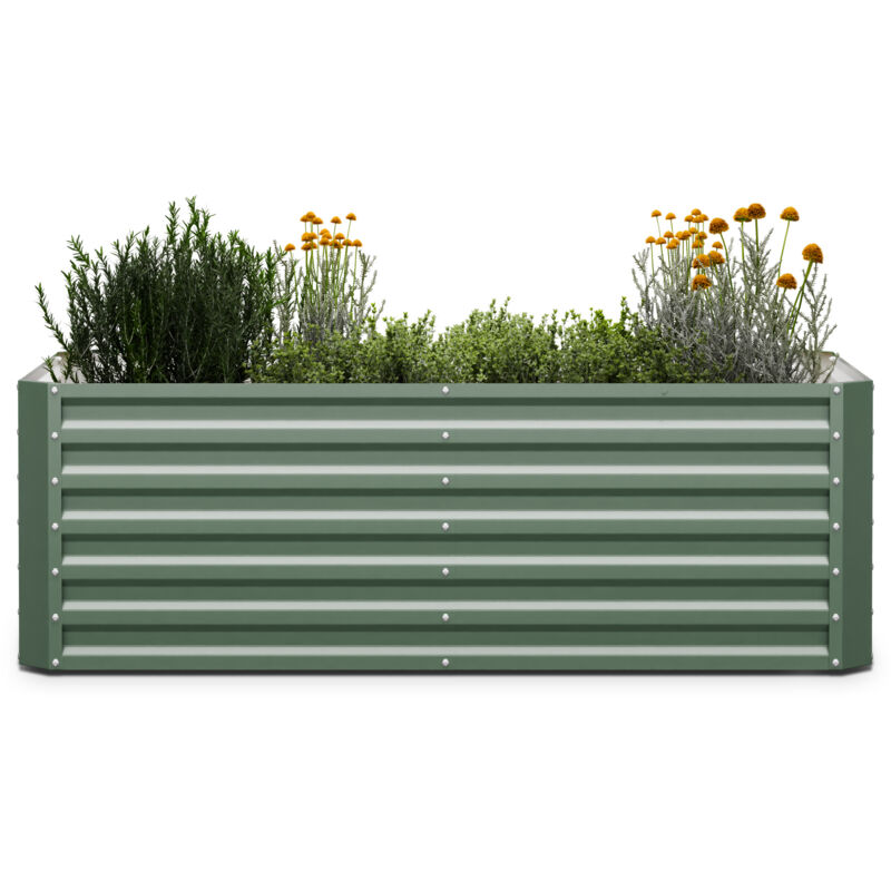 Blumfeldt - potager sureleve High Grow pour jardin, dimensions 180 x 60 x 90 cm, en acier galvanise contre la rouille et le gel, assemblage facile