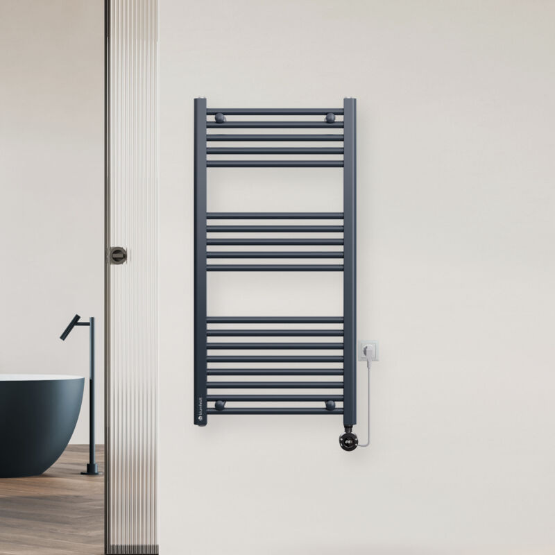 Blumfeldt - Radiateur de salle de bain radiateur design plat radiateur plat silencieux vertical radiateurs muraux à tubes radiateur 400 w avec