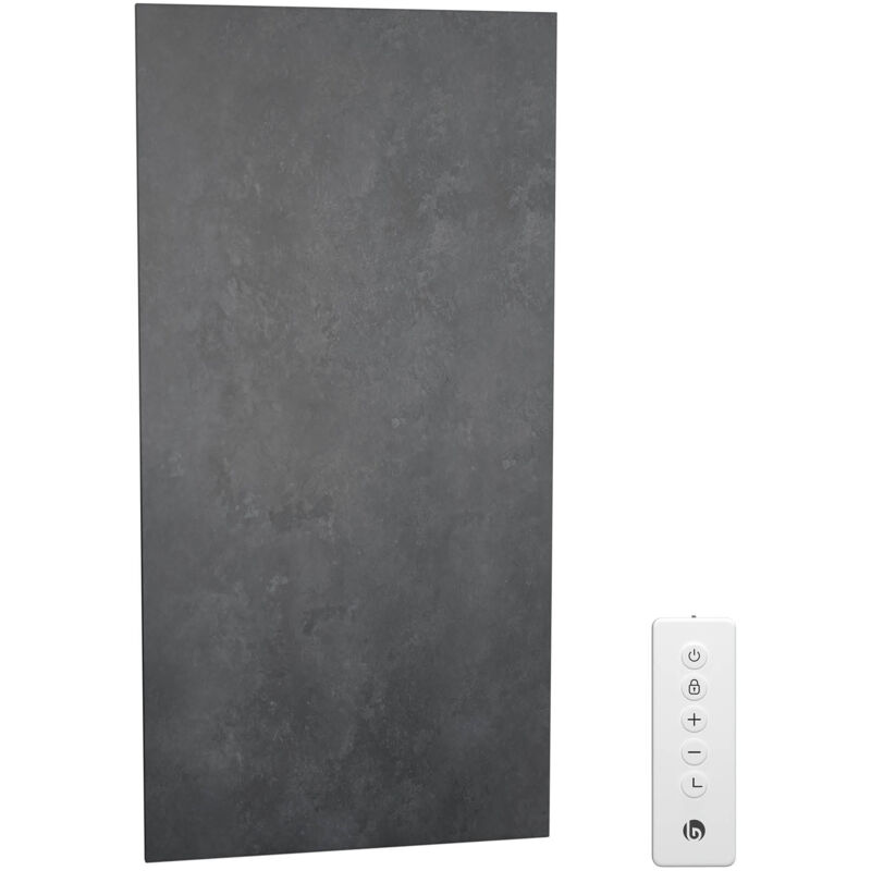 Radiateur infrarouge mural 700 w – IP44, WiFi, thermostat intégré, télécommande, détection fenêtre ouverte, radiateur infrarouge pour salle de bain,