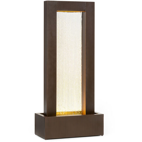 Blumfeldt Skyriver Gartenbrunnen Zimmerbrunnen Indoor Outdoor LED Warmweiß 10 m Kabel verzinkt Bronze-Optik - Bronze