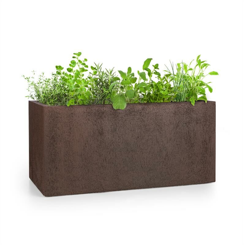 

Solid Grow Rust Maceta 80 x 38 x 38 cm Fibreclay Color óxido