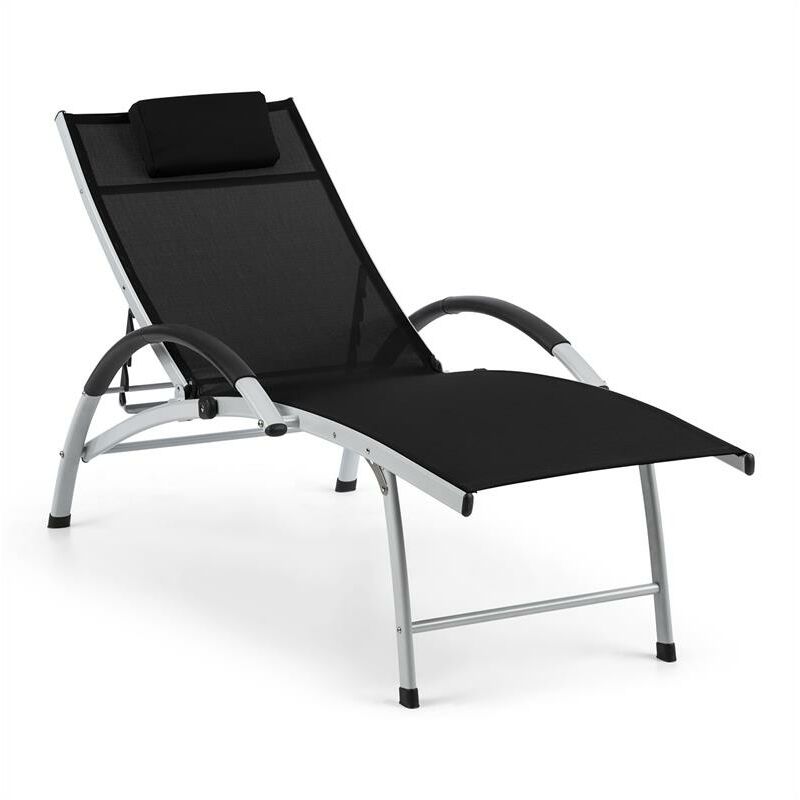 

blumfeldt Sun Valley Tumbona plegable Almohada Negra