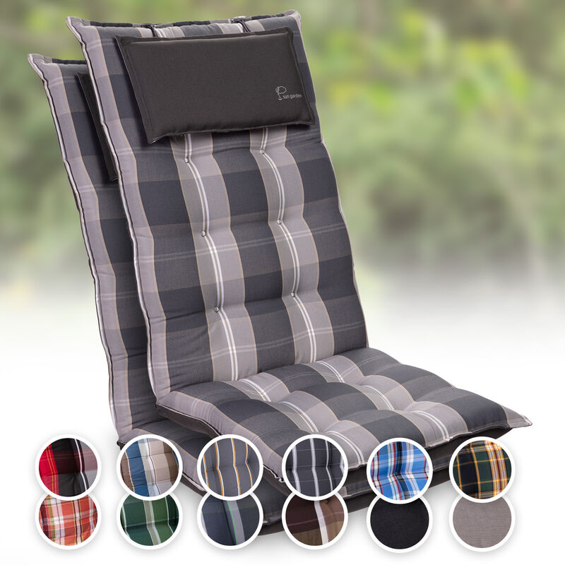 

Sylt Cojín acolchado Cojín de exterior para sillas con respaldo alto Almohada Poliéster 50x120x9cm