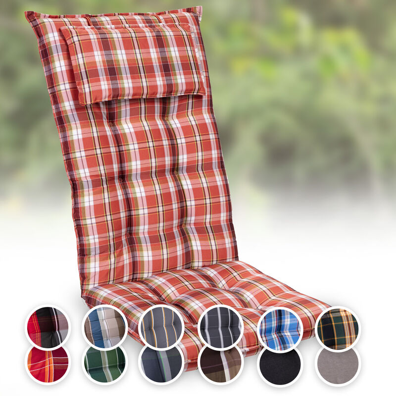 

Sylt Cojín acolchado Cojín de exterior para sillas con respaldo alto Almohada Poliéster 50x120x9cm