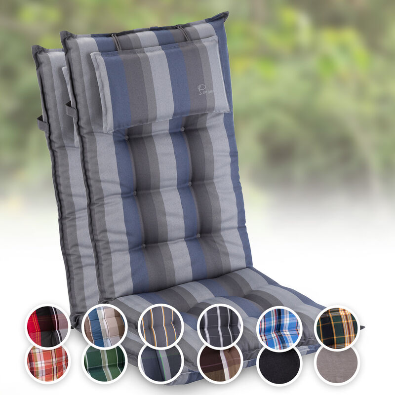 

Sylt Cojín acolchado Cojín de exterior para sillas con respaldo alto Almohada Poliéster 50x120x9cm