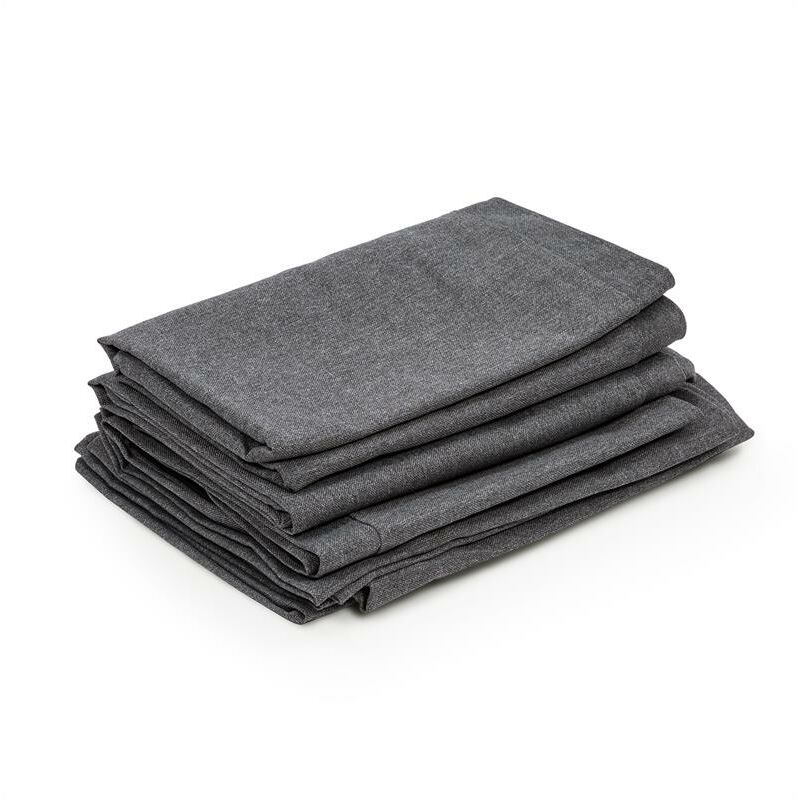 

Theia fundas de tapicería 8 piezas 100% poliéster impermeable gris oscuro