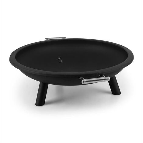 Blumfeldt Trino Brasero para terraza Ø 80 cm Acero Negro - Negro