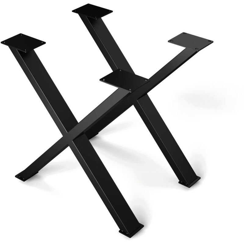 UrbanFodge x pieds de table – pieds en acier noir mat, design moderne en x, capacité 200 kg, hauteur 71 cm, longueuru 70 cm, idéal pour projets diy & UrbanFodge x pieds de table – pieds en acier noir mat, design moderne en x, capacité 200 kg, hauteur 71 cm, longueuru 70 cm, idéal pour projets diy &