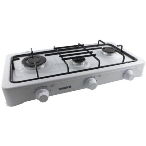 COCINA VITROCERAMICA ENCIMERA A GAS 3 FUEGOS ROMMER MODELO CG-3F