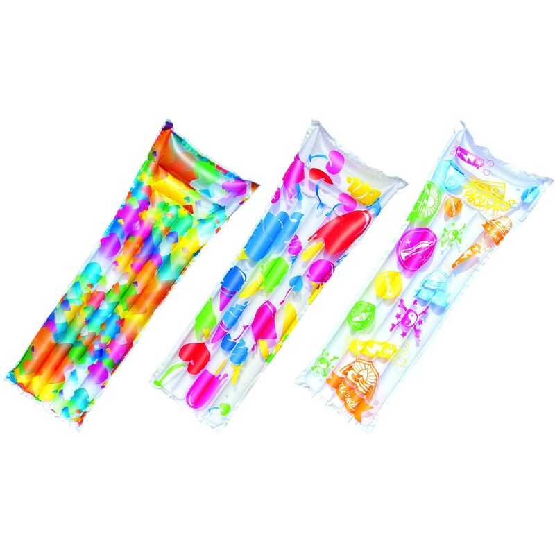 44033 Pool &Amp; Beach Float - Flotadores Para Piscina Y Playa (Colchón Flotante, Multicolor, Vinilo, 690 X 1830 Mm, Bolsa D - Bestway