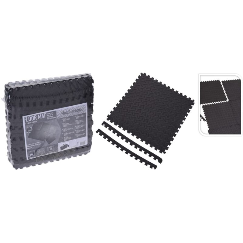 Juego De Protectores De Suelo 6 Piezas Gris Xq Max