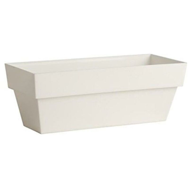 

Plastiken - BLUNGI jardinera limited 12x30 cm blanca