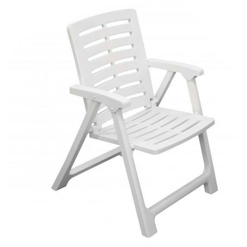 

Progarden - Sillon plegable resina rexi blanco