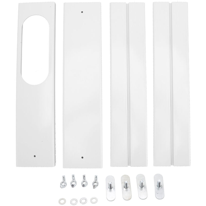 4 pièces Kit de fenêtre de climatiseur portable 16.9 à 55 pouces panneaux d'étanchéité de fenêtre réglables pour bureau à domicile - Tonysa