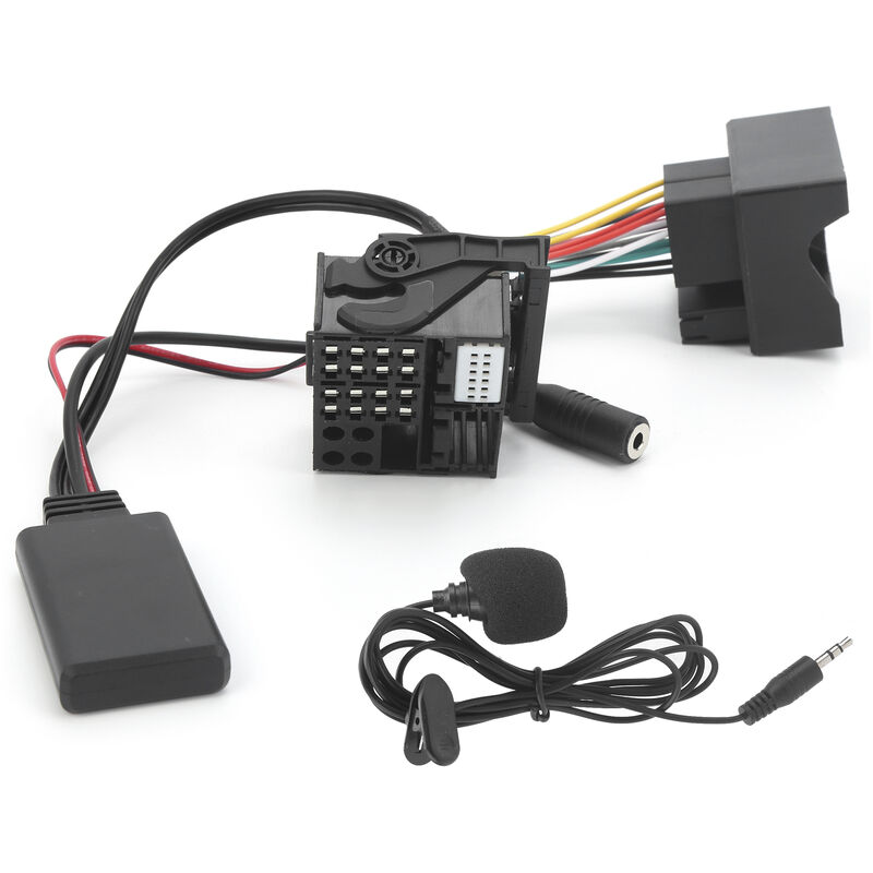 Tonysa - 59.1in Bluetooth 5.0 Adaptateur audio de cble aux avec microphone pour E60 E63 E64 E65 E66 E87